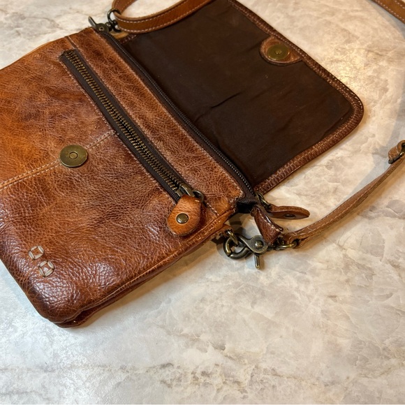 Bed Stu Tahiti Leather Crossbody Shoulder Handbag Bag Brown - Picture 5 of 14